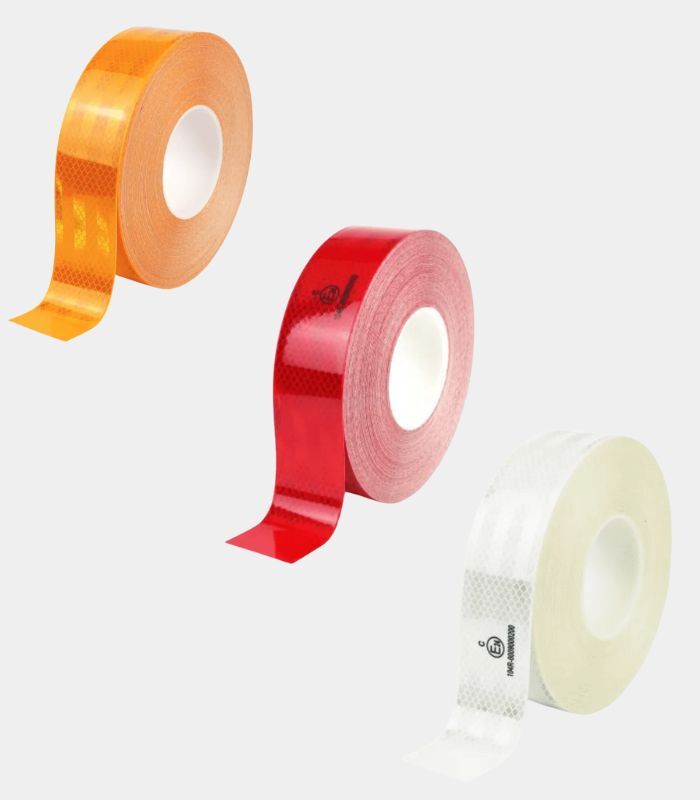ECE-104-tape-product (1) Alle 3 de kleuren ECE 104 tape voor vrachtwagens